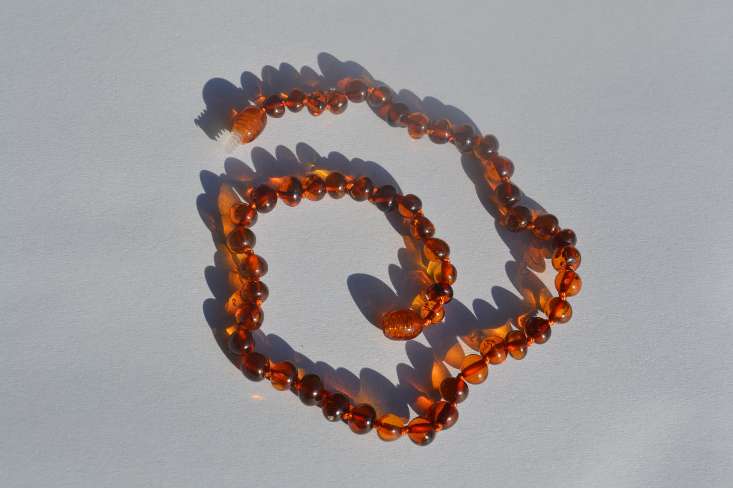 Amber Baby necklace cognac 32cm
