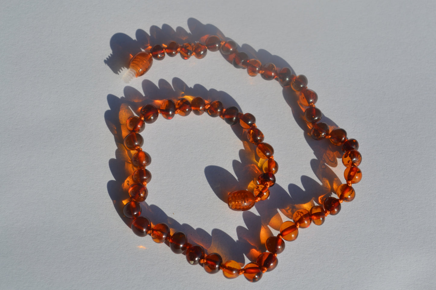 Amber Baby necklace cognac 32cm