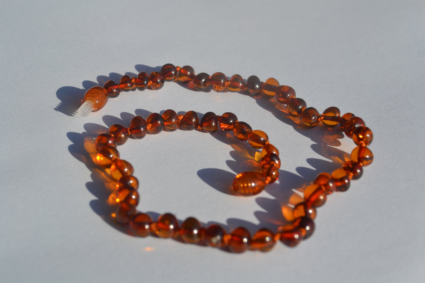 Amber Baby necklace cognac 32cm