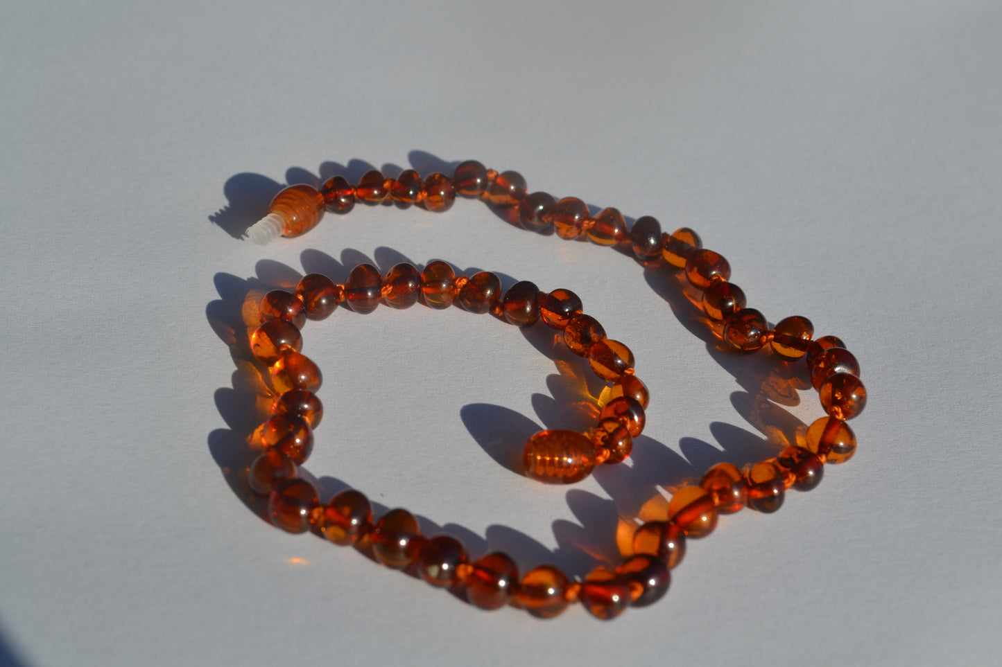 Amber Baby necklace cognac 32cm