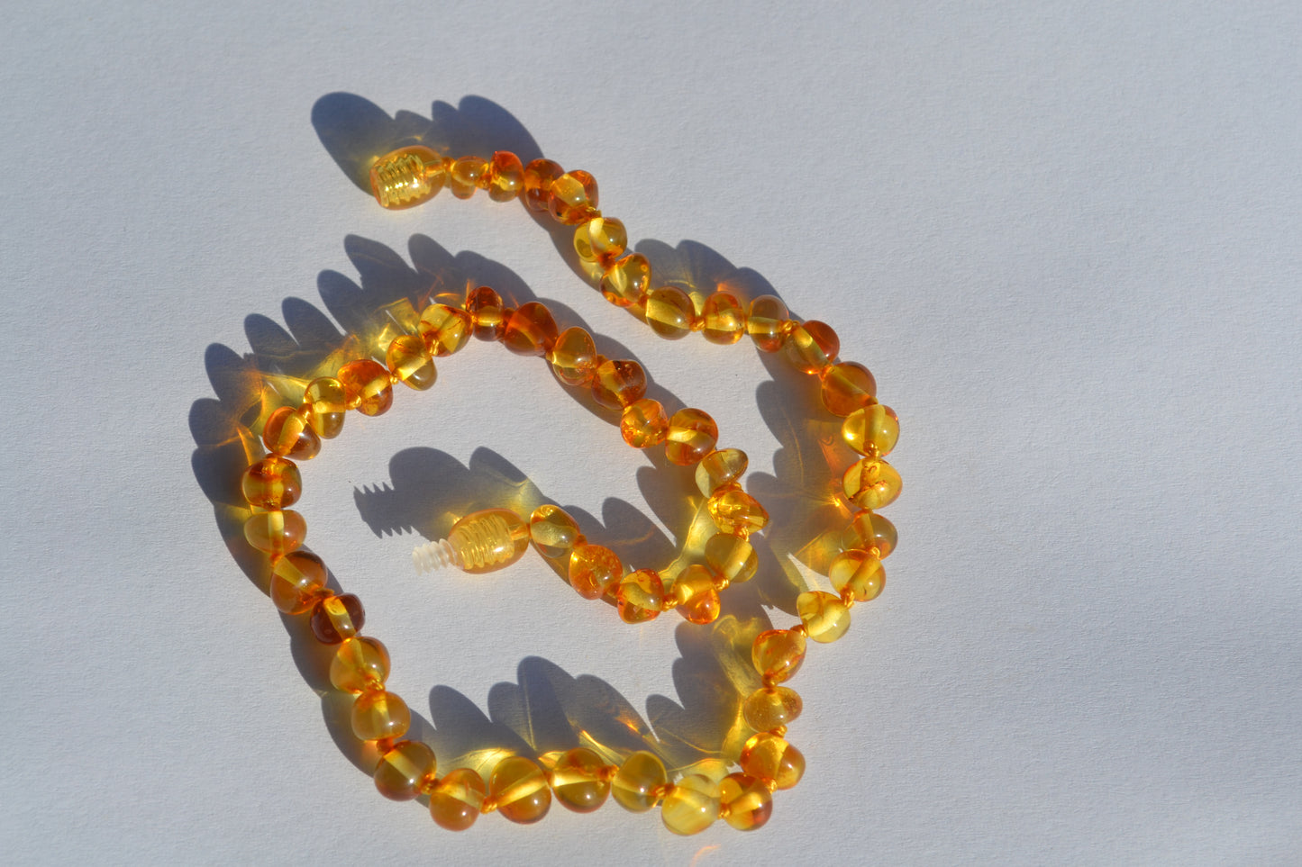 Amber baby necklace honey 32cm