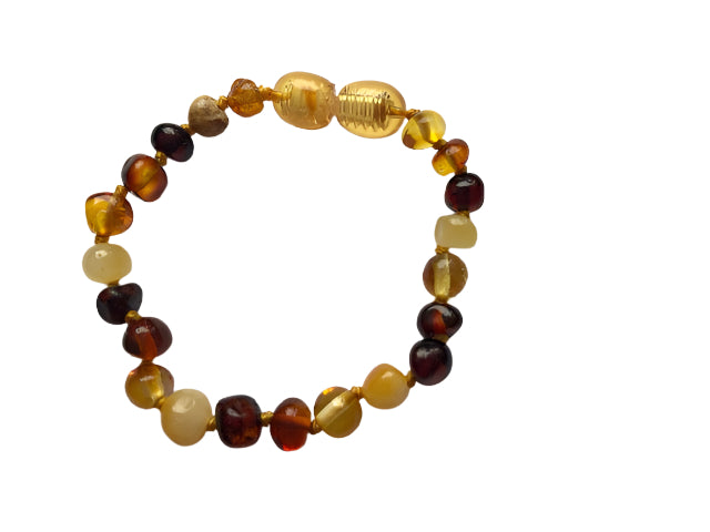 Amber Baby bracelet multicolor 14cm
