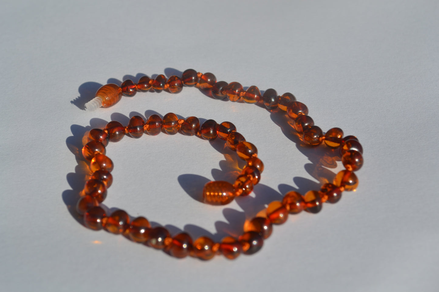 Amber Baby necklace cognac 32cm