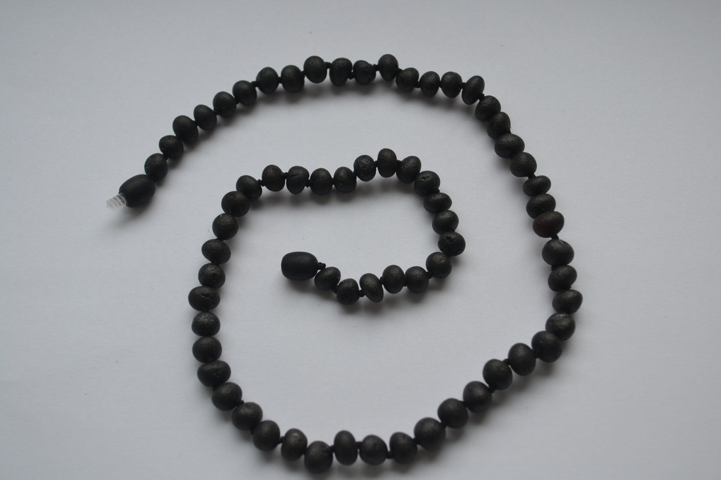 Amber Woman necklace raw black 45cm